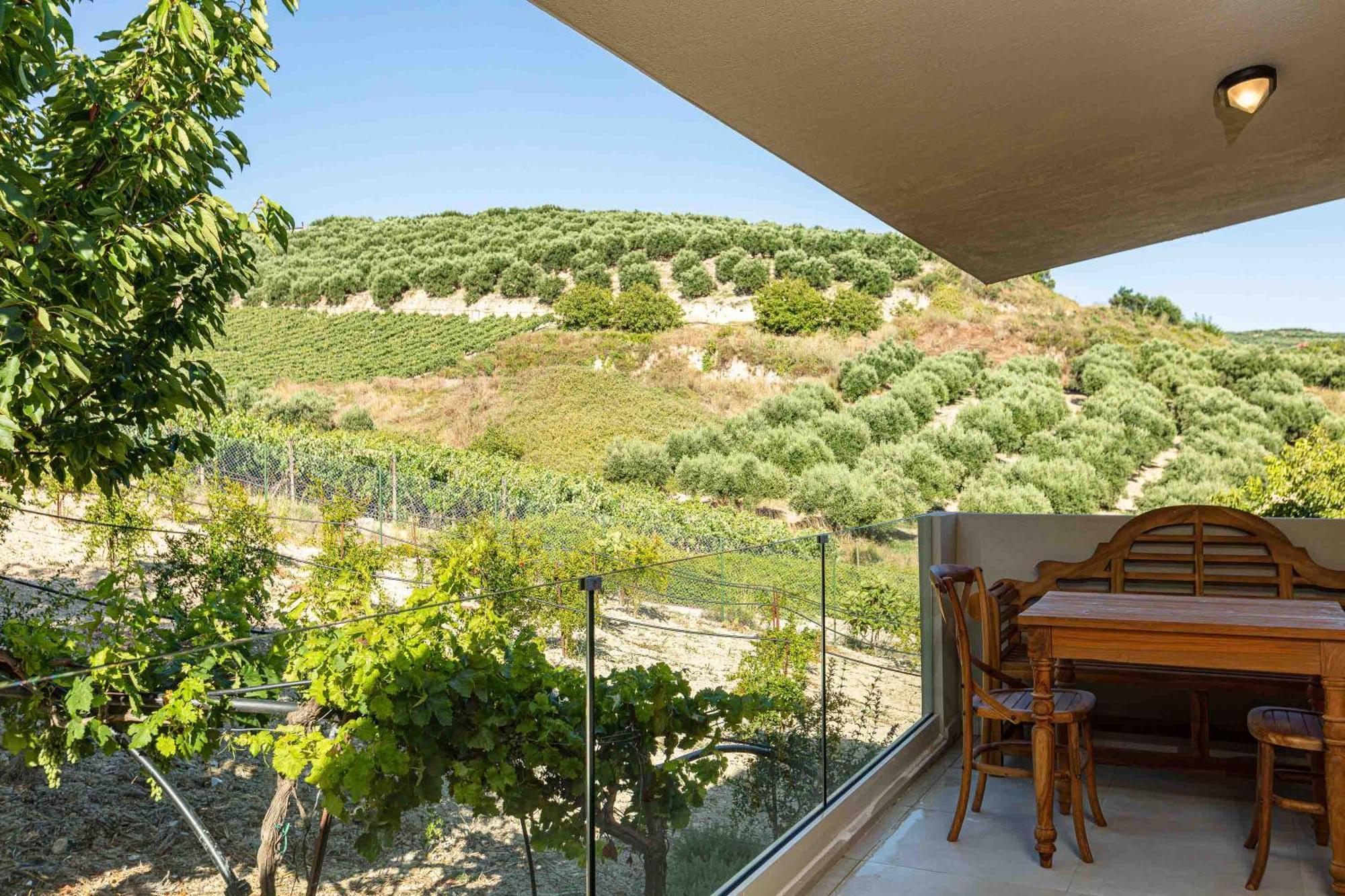 Villa Mantilari Wine Estate 7 Apartments 2 Private Pools 1 Heated Tennis Court Fitness Center Archanes Ruang foto